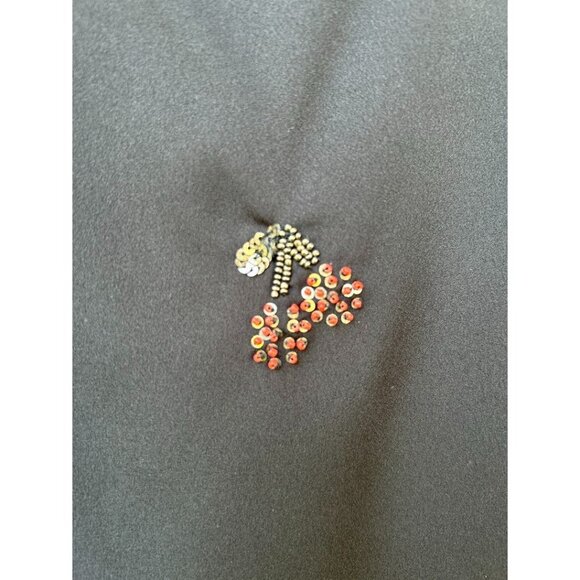 Juicy Couture Women's XL Black Sleeveless Top With Embellished Sequin Designs‎ - Picture 2 of 7